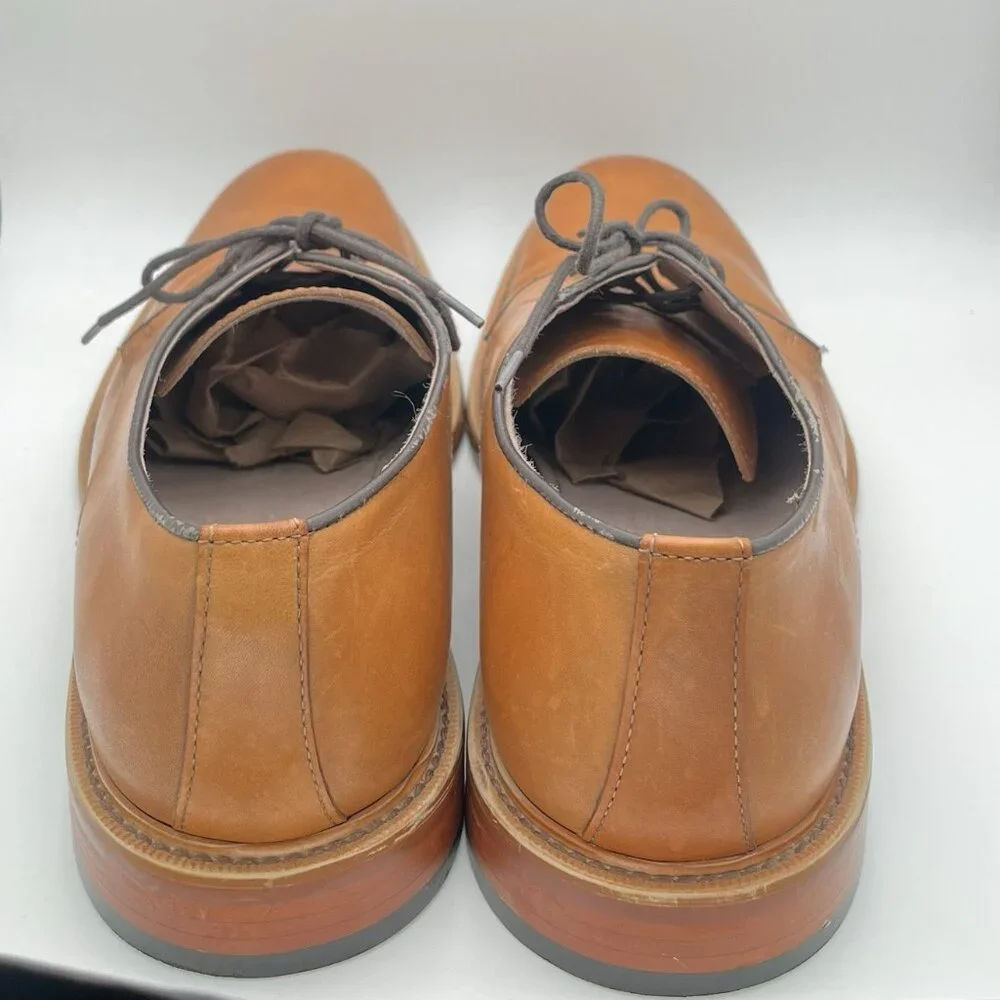 Banana Republic Brown Leather Oxfords Ortholite Dress Derby Shoes Men's 11.5M